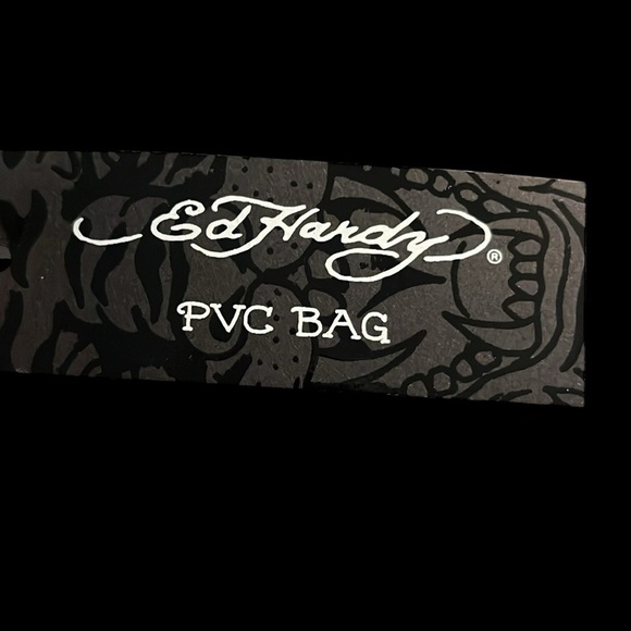 Ed Hardy Purple Butterfly clear PVC Tote - Picture 5 of 5